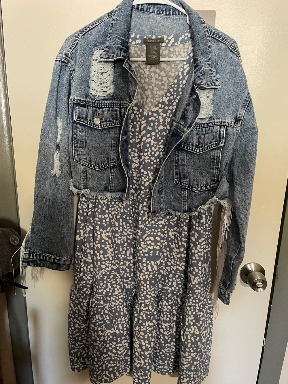 Matty M Size M/L Summer Country Dress/Jean Jacket w/Fringe/Womens Bundle Lot